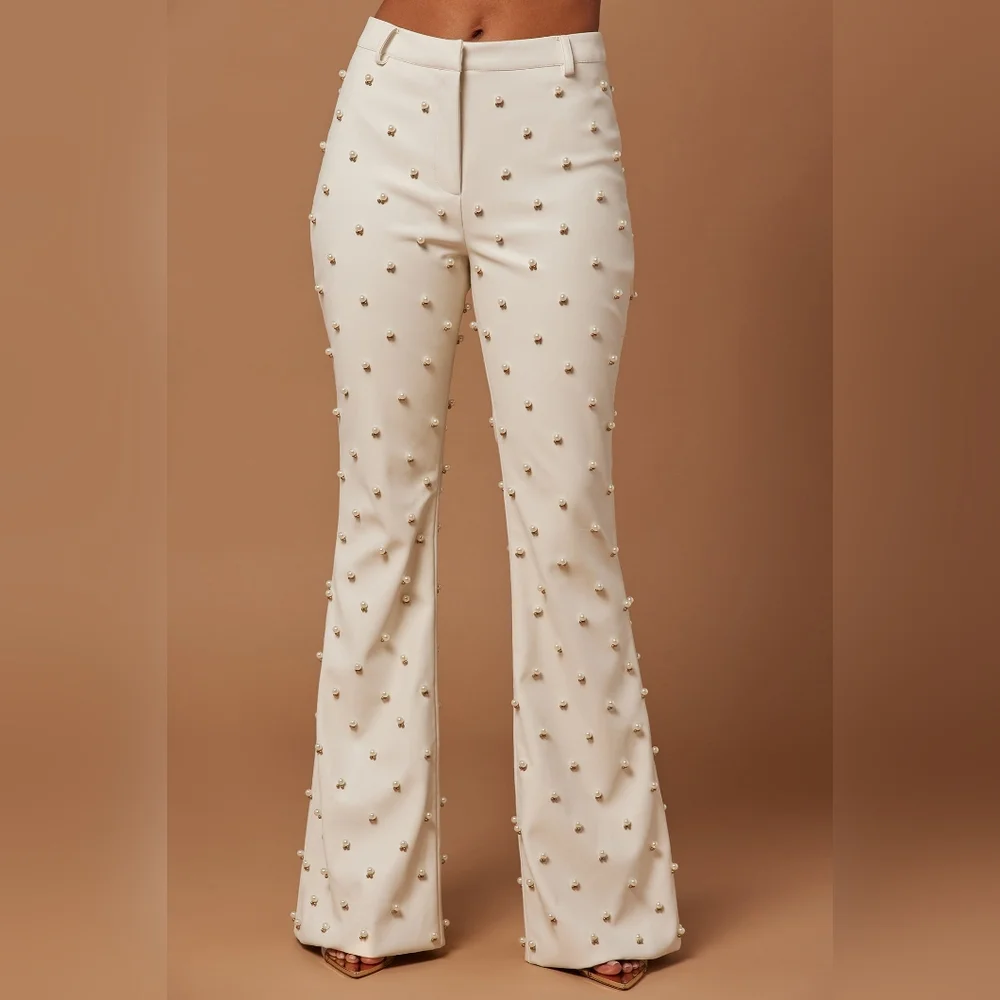 Nova Luxe Leather Emblished Pant Set - Picture 2 of 10